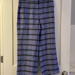 Plaid J Crew wide leg